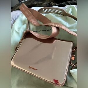 Off-White rose gold mirror bag